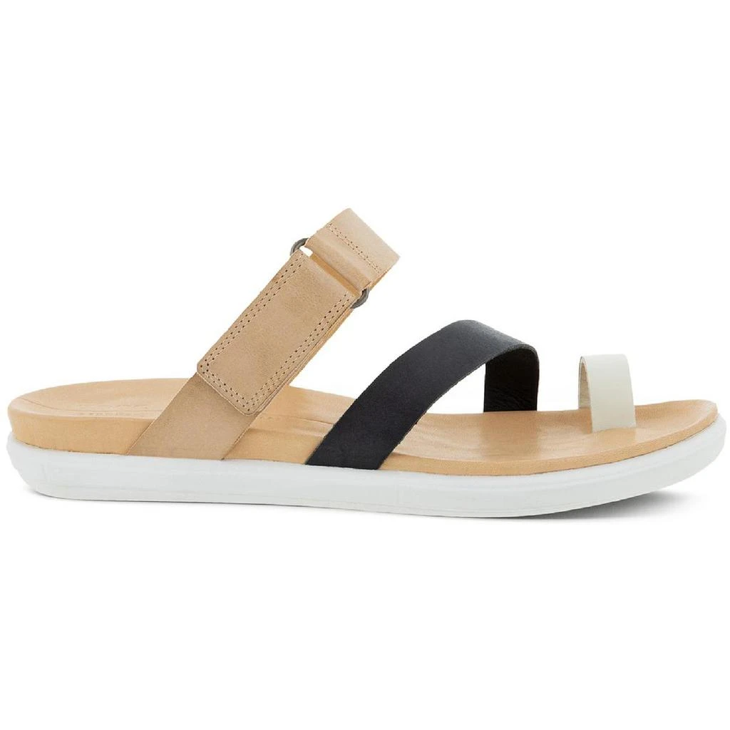 商品ECCO|ECCO Womens Simpil Leather Toe Loop Footbed Sandals,价格¥319,第2张图片详细描述