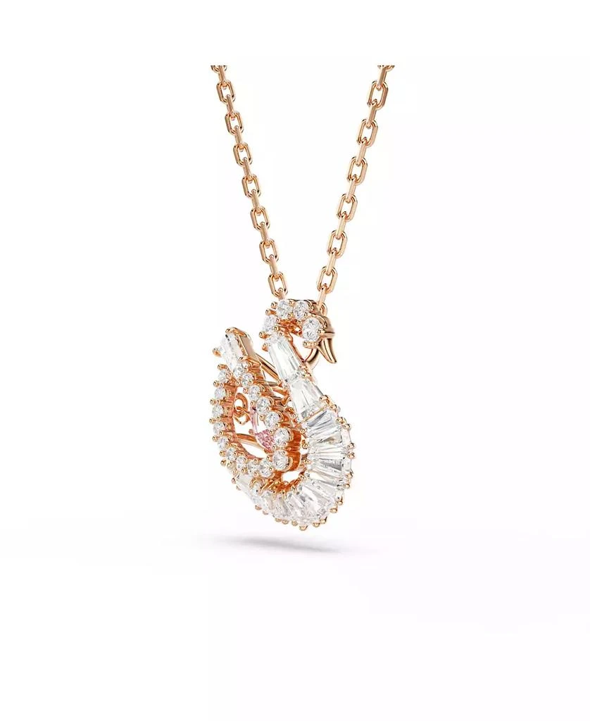 商品Swarovski|Swan Rhodium Plated Pendant Necklace,价格¥1317,第2张图片详细描述