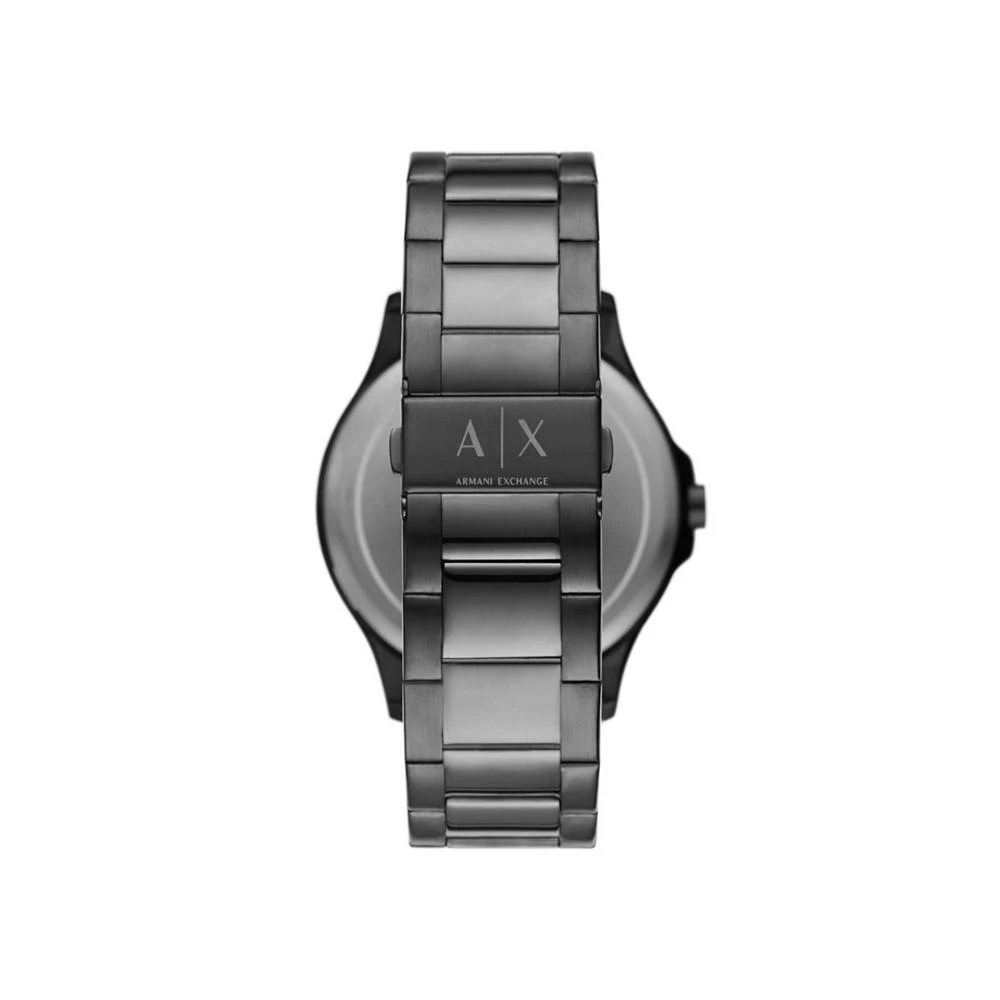 商品Armani Exchange|Men's Gunmetal Stainless Steel Bracelet Watch 46mm and Bracelet Gift Set,价格¥1186,第2张图片详细描述