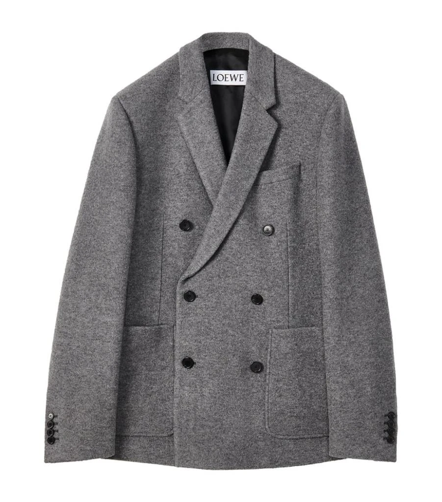 商品Loewe|Wool Double-Breasted Pea Coat,价格¥13199,第1张图片