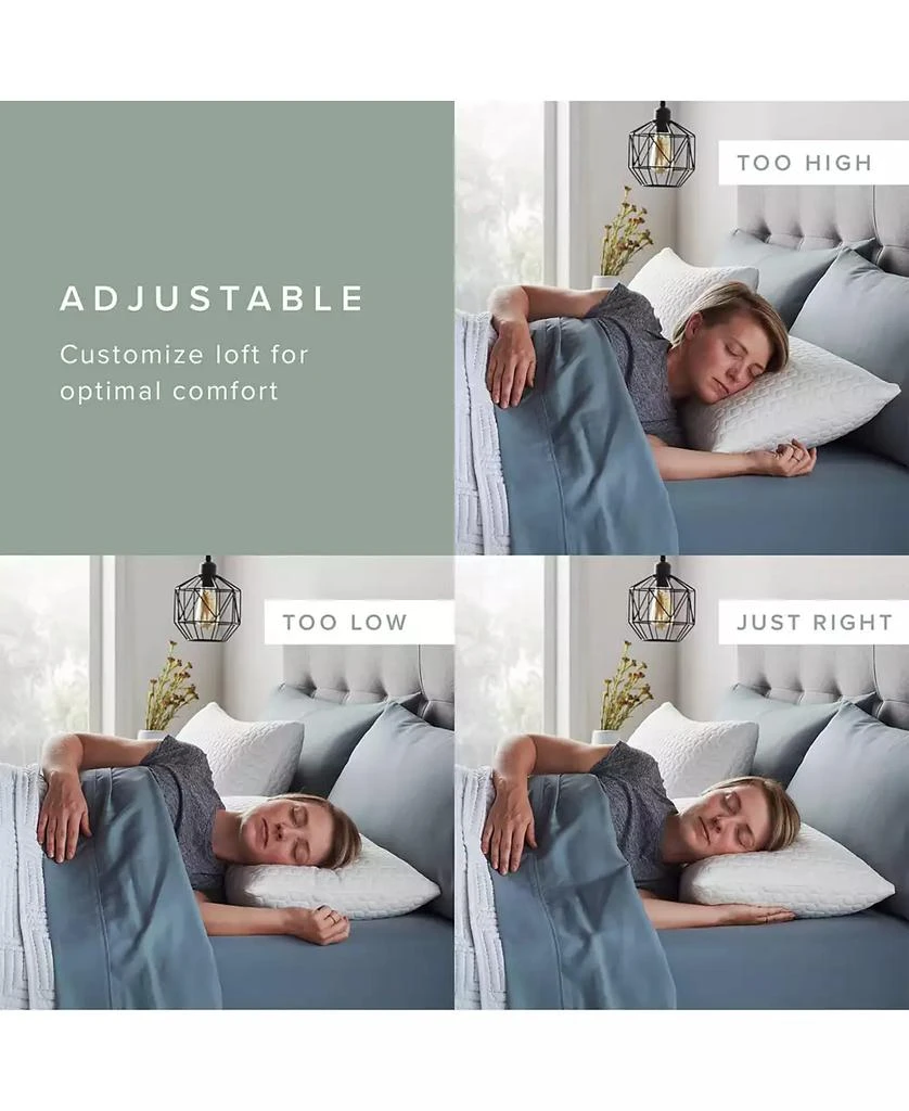 商品Lucid|Lucid Dream Collection Customizable Fiber and Shredded Foam Pillow,价格¥246,第4张图片详细描述