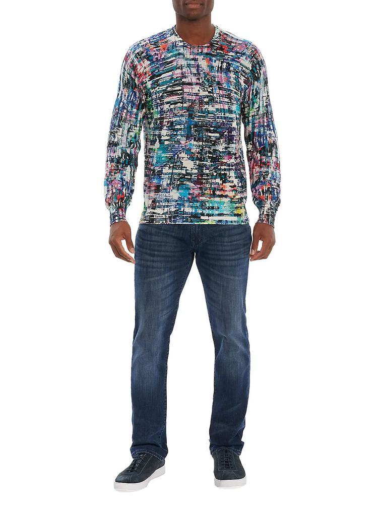 商品Robert Graham|Color Dealer Linen-Blend Sweater,价格¥1318,第4张图片详细描述