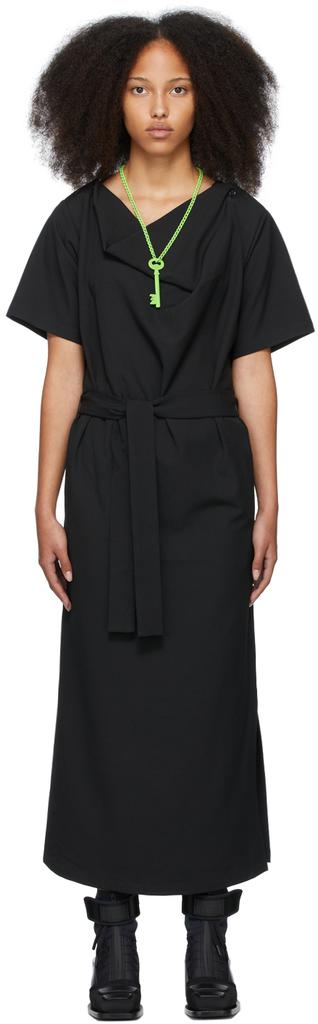 Black Short Sleeve Dress商品第1张图片规格展示