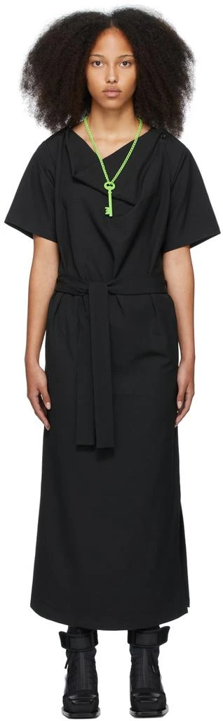 商品MAISON MARGIELA|Black Short Sleeve Dress,价格¥1321,第1张图片