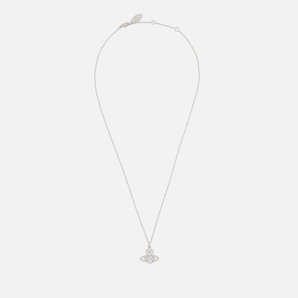 Vivienne Westwood Women's Valentina Orb Pendant - Platinum/White商品第2张图片规格展示