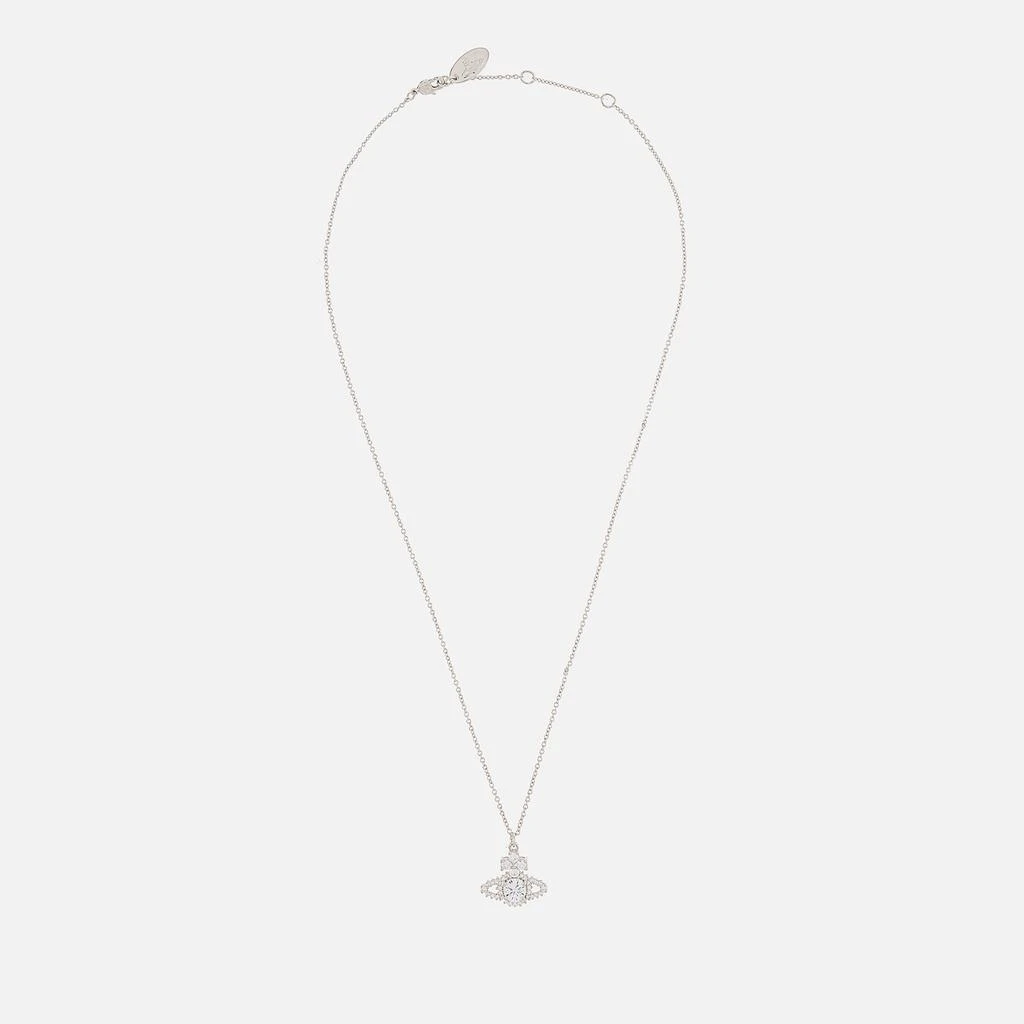 商品Vivienne Westwood|Vivienne Westwood Women's Valentina Orb Pendant - Platinum/White,价格¥1162,第2张图片详细描述