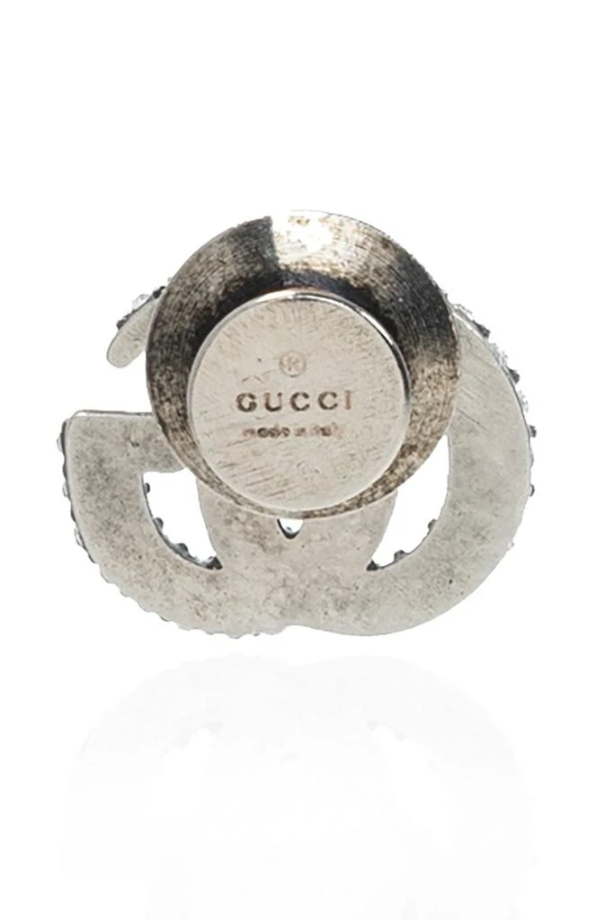 商品Gucci|Gucci GG Logo Pendant Embellished Brooch,价格¥2139,第2张图片详细描述