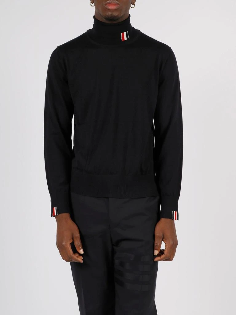 商品Thom Browne|Rwb stripe intarsia turtleneck pullover,价格¥7689,第2张图片详细描述