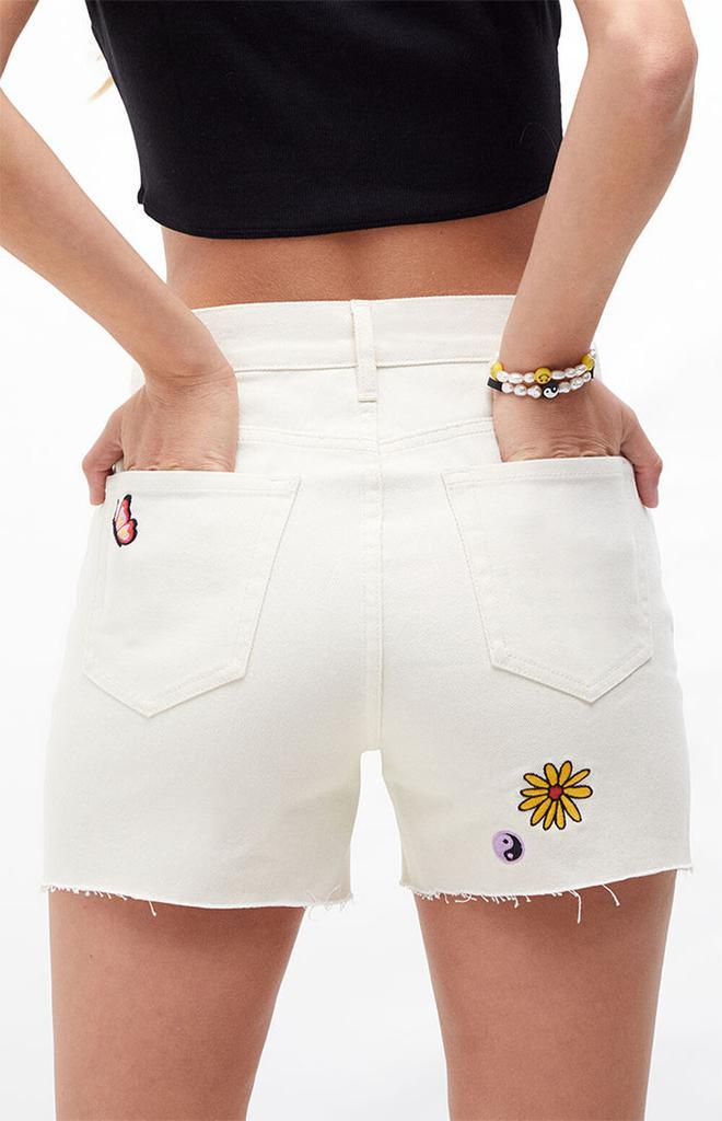 商品PacSun|Embroidered Girlfriend Denim Shorts,价格¥165,第7张图片详细描述