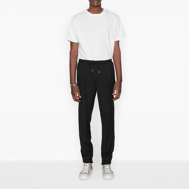商品[国内直发] Dior|迪奥 SS22 纯色Logo刺绣休闲圆领短袖T恤 男款 白色,价格¥4598,第7张图片详细描述