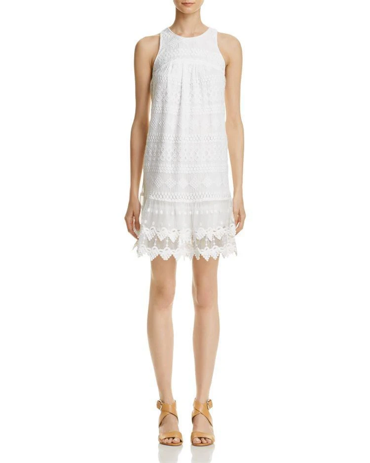 商品AQUA|AQUA Sleeveless Geometric-Lace Dress - 100% Exclusive ,价格¥329,第1张图片