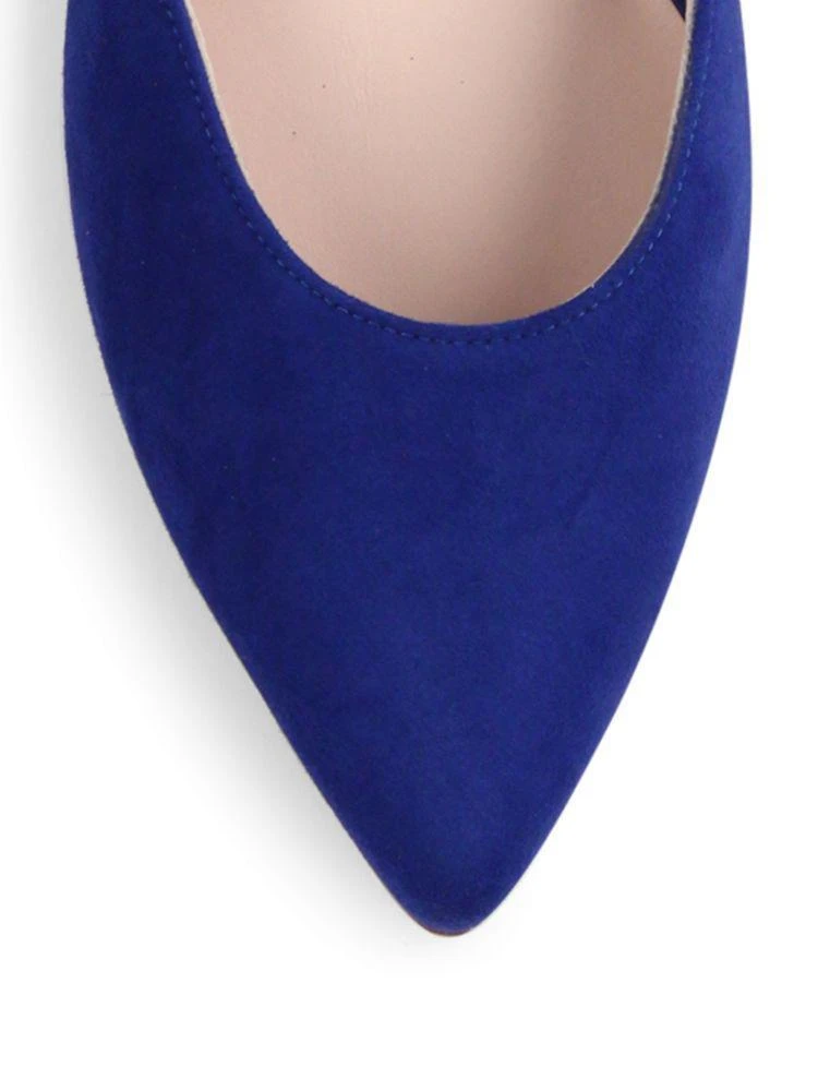商品Stuart Weitzman|Supersonic Suede Lace-Up Flats,价格¥1254,第3张图片详细描述