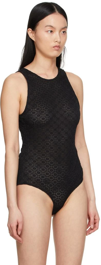 商品Ganni|Black Nylon Bodysuit,价格¥284,第4张图片详细描述