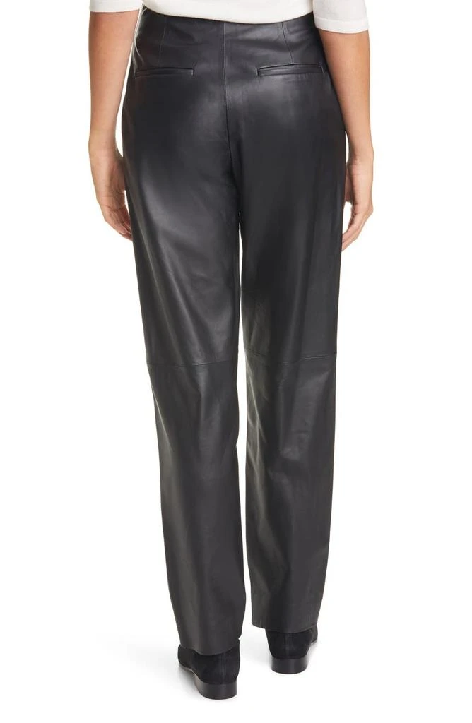 商品Vince|Pleat Front Tapered Leather Trousers,价格¥3011,第2张图片详细描述