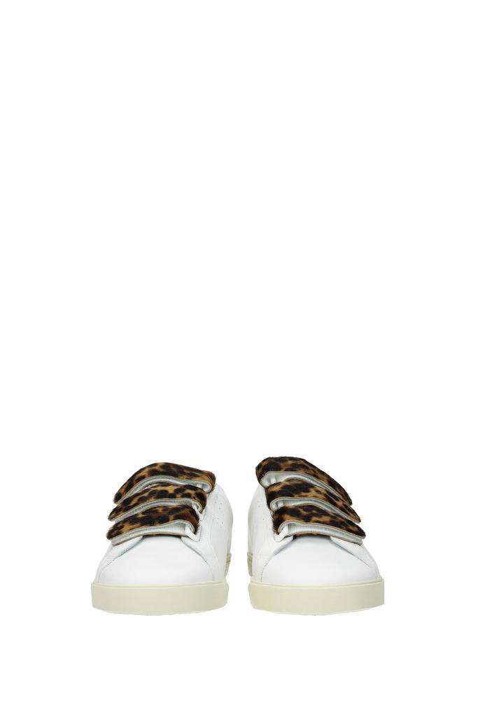 Sneakers Leather White Brown商品第3张图片规格展示
