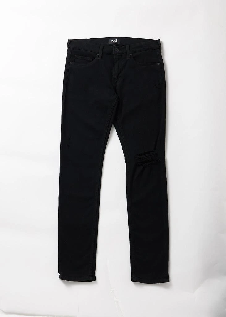 商品Paige|Paige Mens Croft Black Shadow Destructed Jeans In Black,价格¥1070,第1张图片
