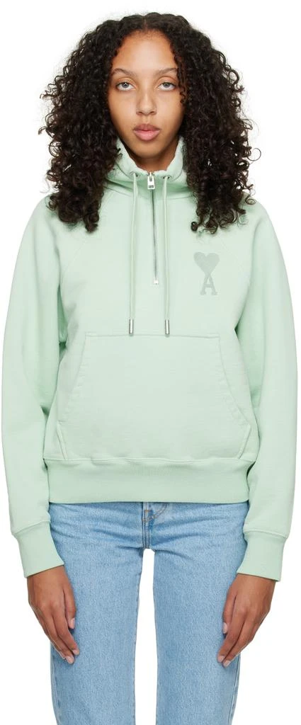 商品AMI|Green Ami De Cœur Sweatshirt,价格¥3741,第1张图片