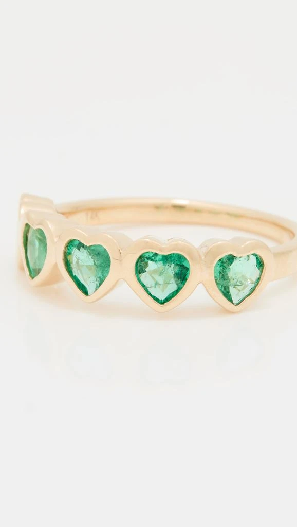 商品Effy|EF Collection 14k 黄金多色绿宝石心形戒指,价格¥14676,第5张图片详细描述