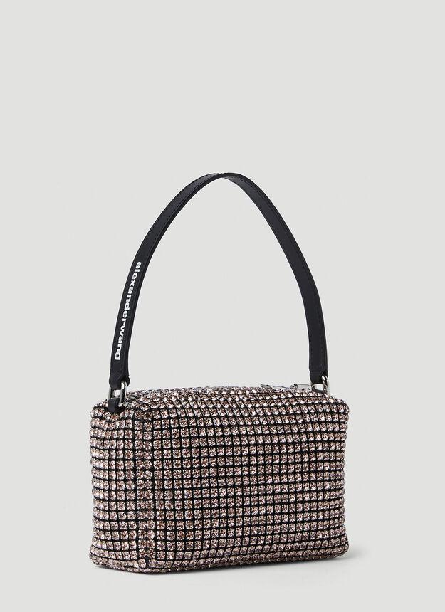 商品Alexander Wang|Heiress Medium Pouch Handbag in Pink,价格¥5048,第4张图片详细描述