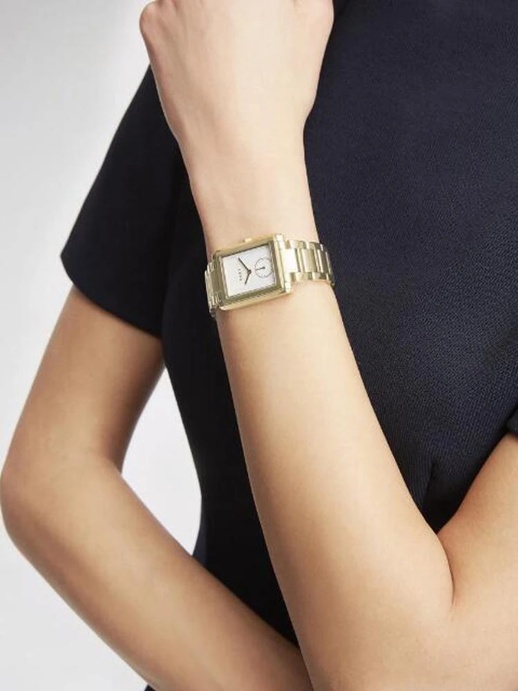 商品DKNY|Gershwin Rectangular Stainless Steel Watch,价格¥984,第2张图片详细描述