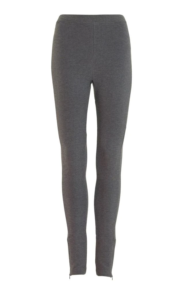 商品Totême|Toteme - Zipped Jersey Leggings - Grey - XXS - Moda Operandi,价格¥450,第1张图片