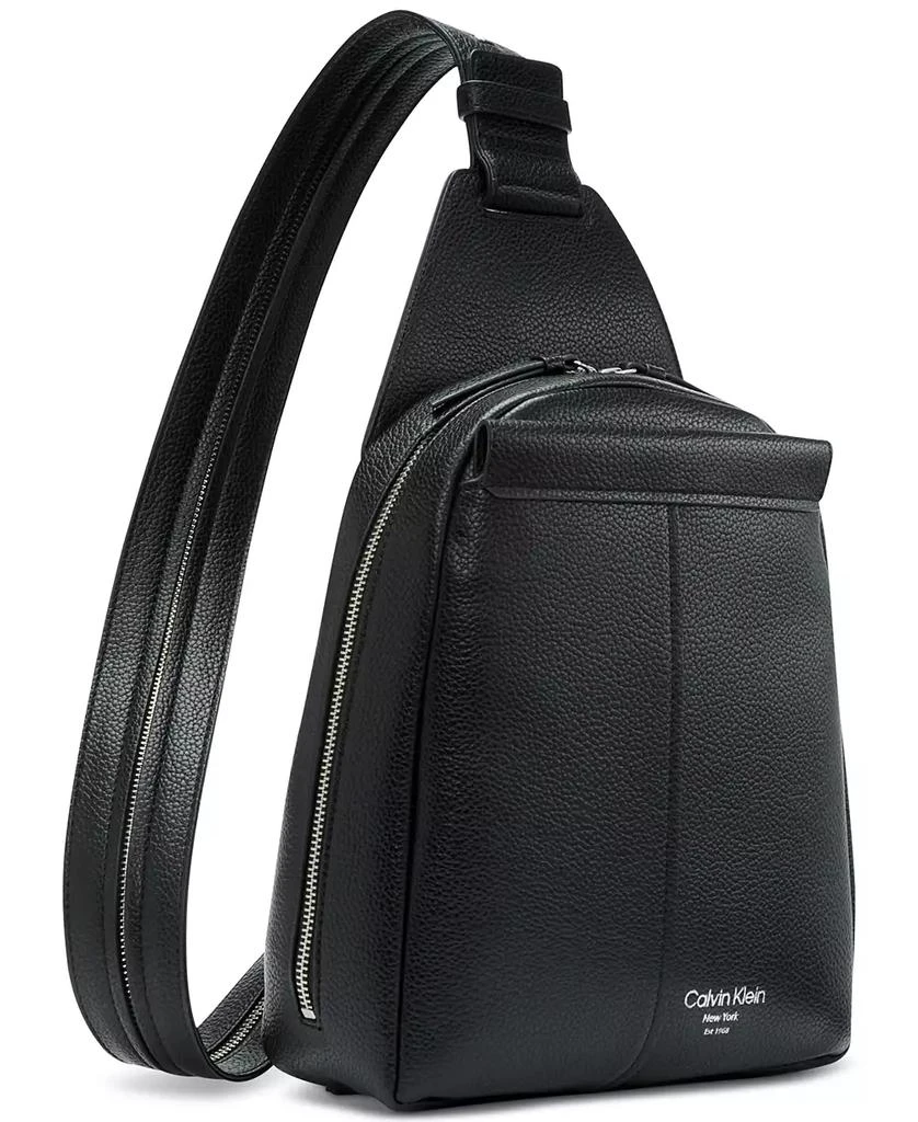 商品Calvin Klein|Millie Convertible Leather Sling Bag, Backpack,价格¥566,第2张图片详细描述