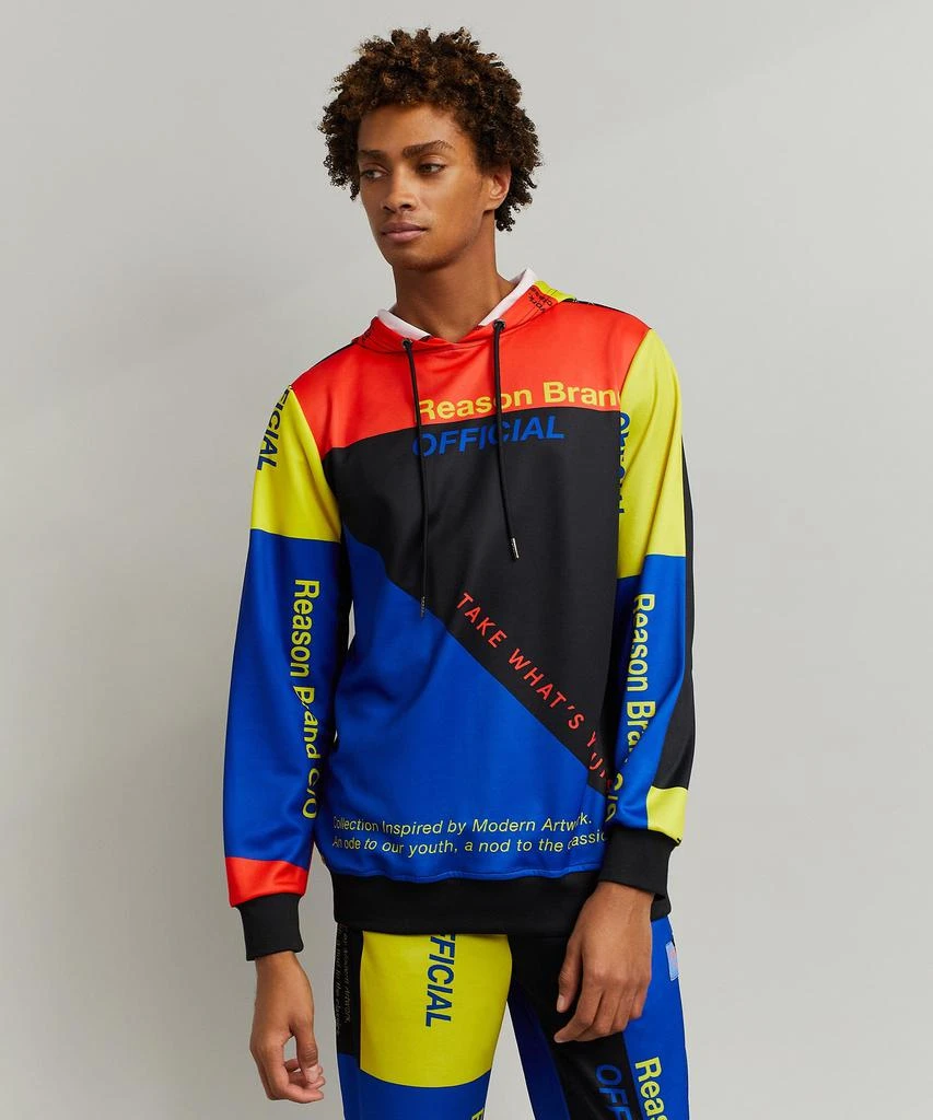 商品Reason Clothing|Take Whats Yours Color Block Logo Hoodie,价格¥111,第5张图片详细描述