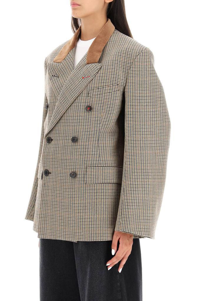 商品MAISON MARGIELA|Maison margiela houndstooth cape-jacket,价格¥7495,第4张图片详细描述