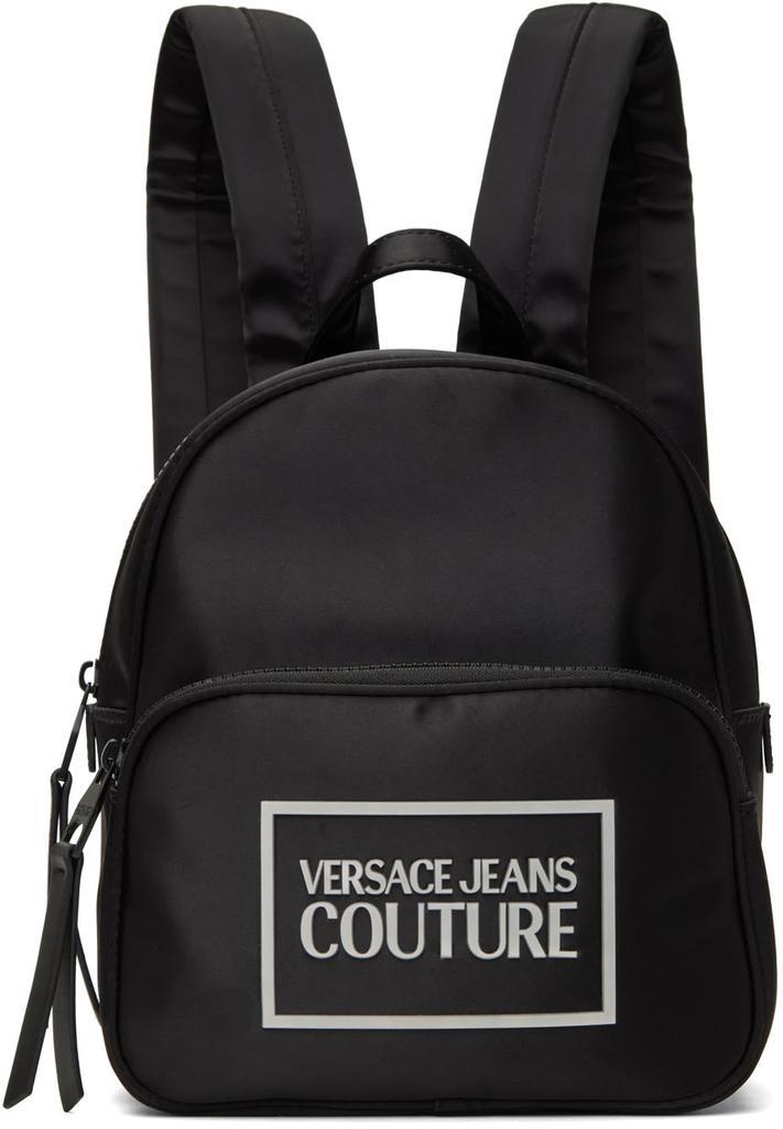商品Versace|Black Gummy Logo Backpack,价格¥1593,第1张图片