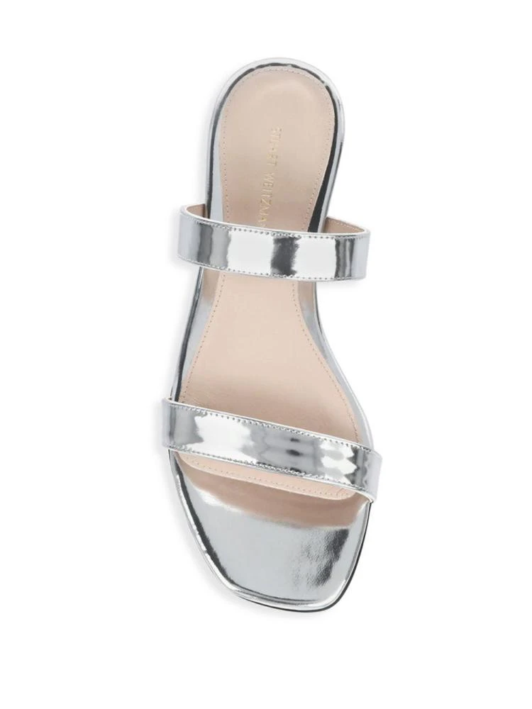 商品Stuart Weitzman|Block Heel Leather Sandals,价格¥1195,第4张图片详细描述