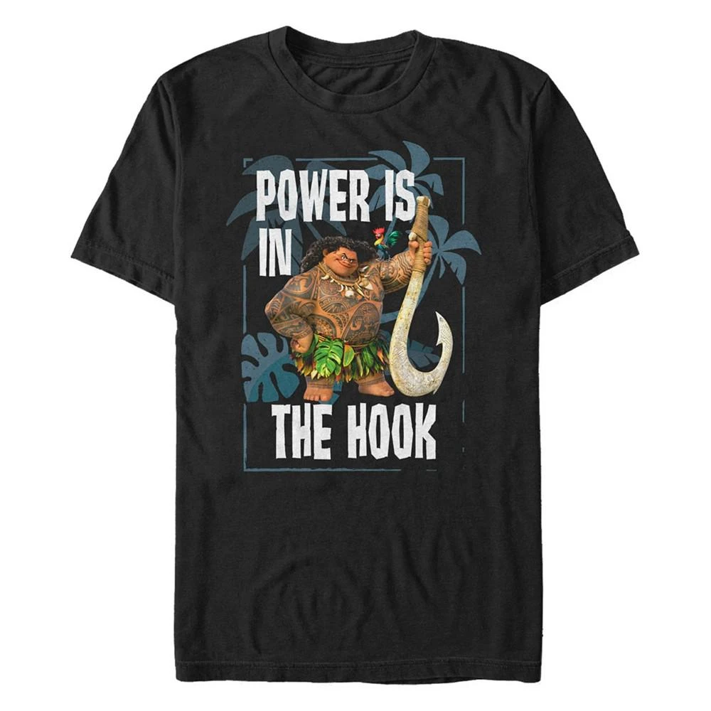商品Disney|Disney Men's Moana Maui Power is in the Hook Portrait, Short Sleeve T-Shirt,价格¥185,第1张图片