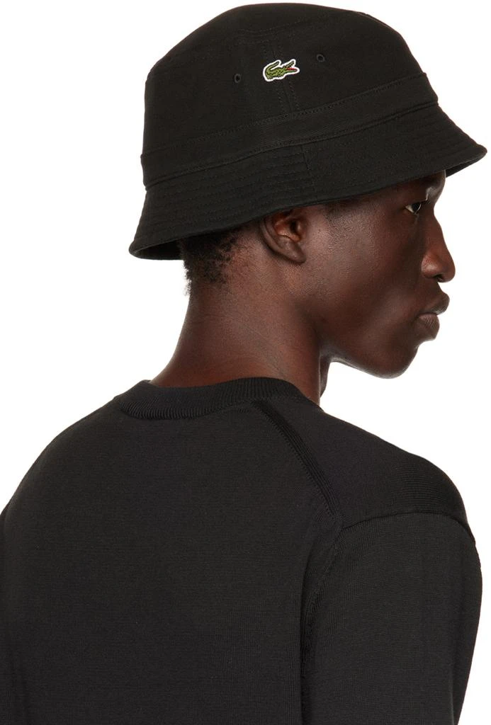 商品Lacoste|Black Patch Bucket Hat,价格¥232,第3张图片详细描述