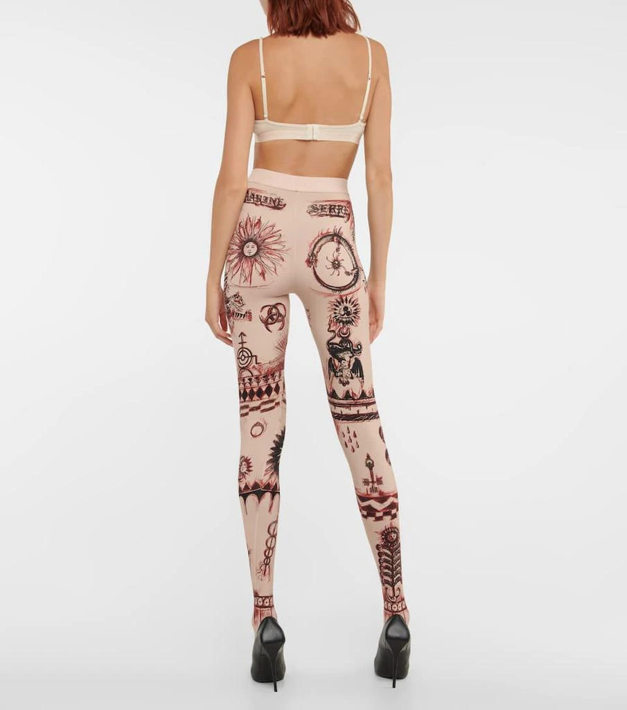 商品MARINE SERRE|Tattoo printed leggings,价格¥1578,第3张图片详细描述