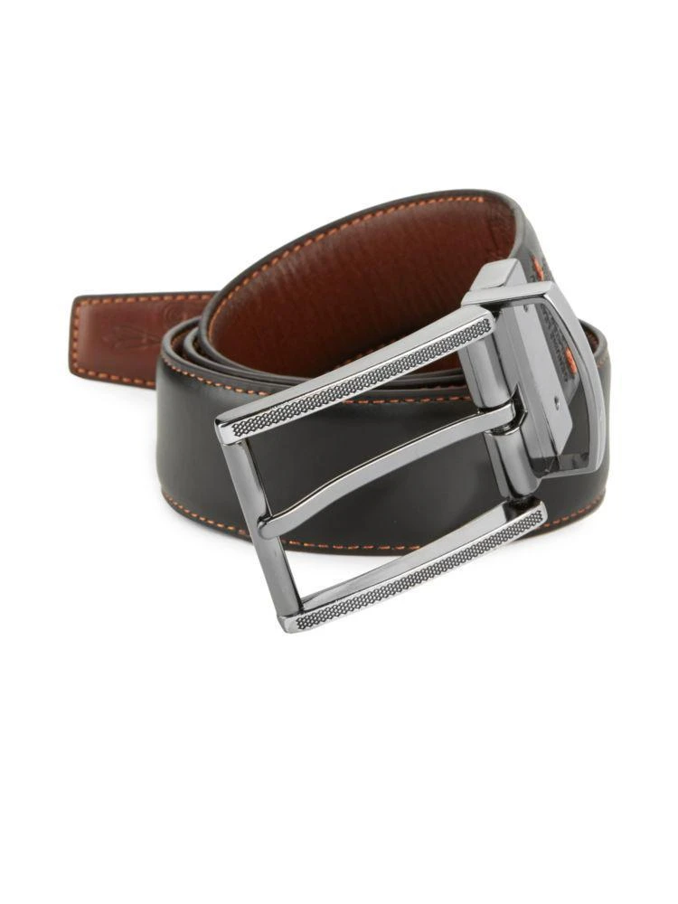 商品Robert Graham|Aspen Reversible Leather Belt,价格¥240,第4张图片详细描述