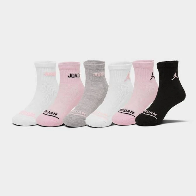 商品Jordan|Girls' Jordan Cushioned Ankle Socks (6-Pack),价格¥149,第1张图片