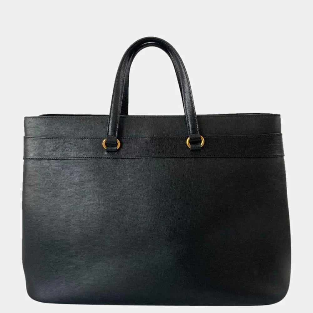 商品[二手商品] Gucci|Gucci Black Leather Large Horsebit Tote Bag,价格¥11159,第3张图片详细描述