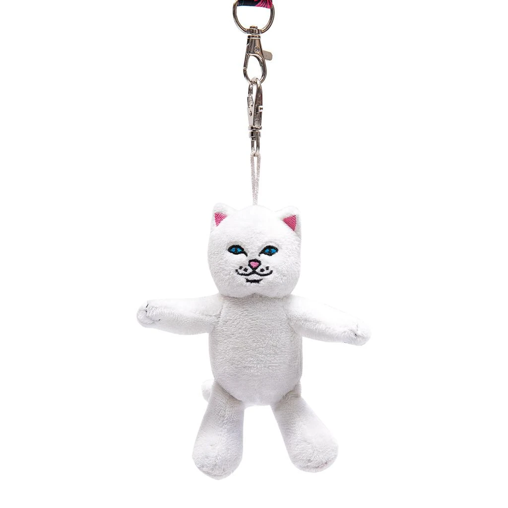 商品RIPNDIP|Lord Nermal Plush Keychain (White),价格¥62,第1张图片