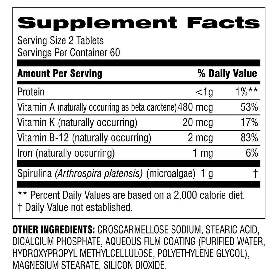 商品Botanic Choice|Spirulina Plus,价格¥104,第2张图片详细描述