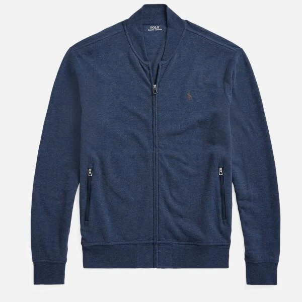 商品Ralph Lauren|Polo Ralph Lauren Men's Luxury Jersey Baseball Jacket - Spring Navy Heather,价格¥639,第1张图片详细描述