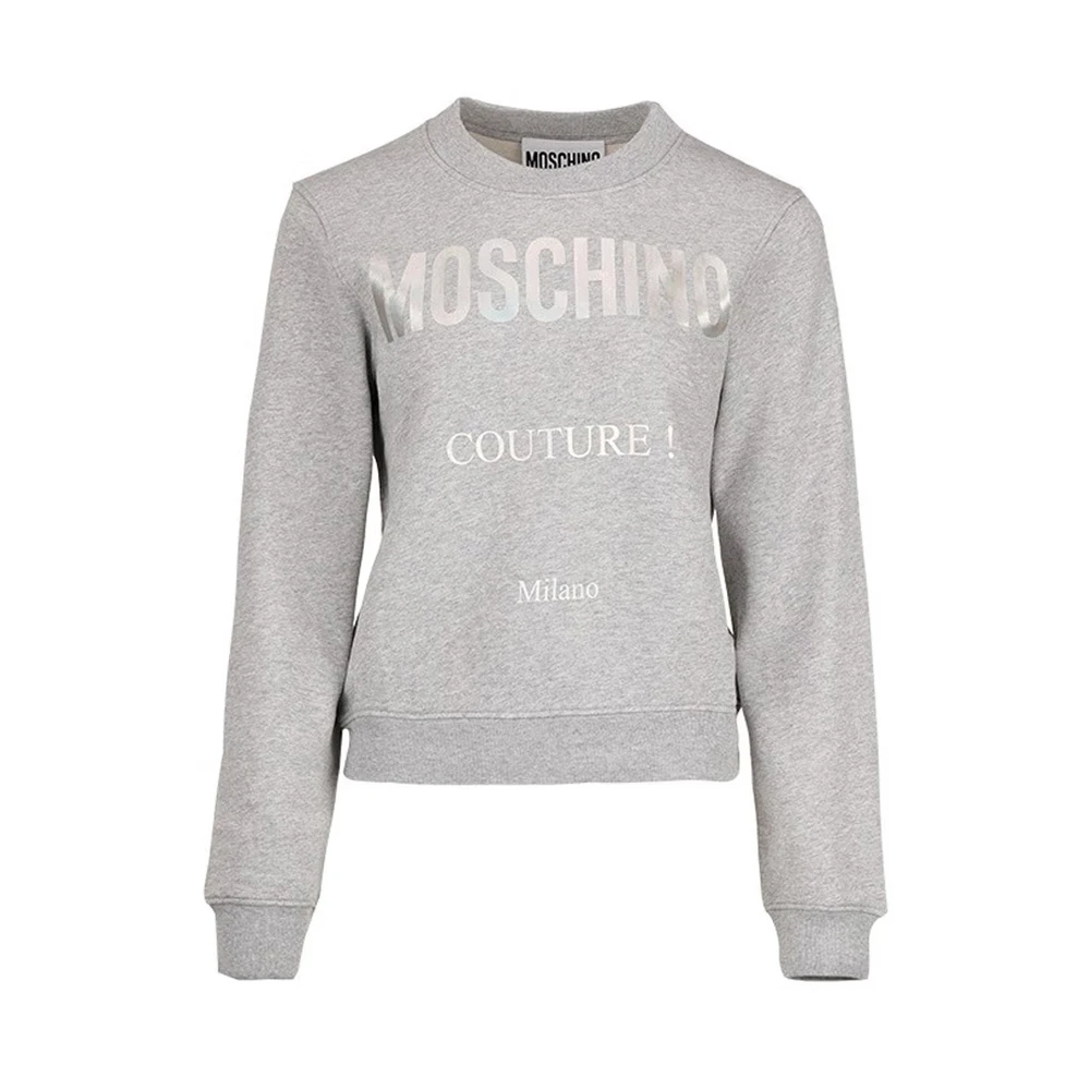 商品Moschino|MOSCHINO 灰色女士卫衣/帽衫 EJ1704-5527-1485,价格¥2059,第1张图片