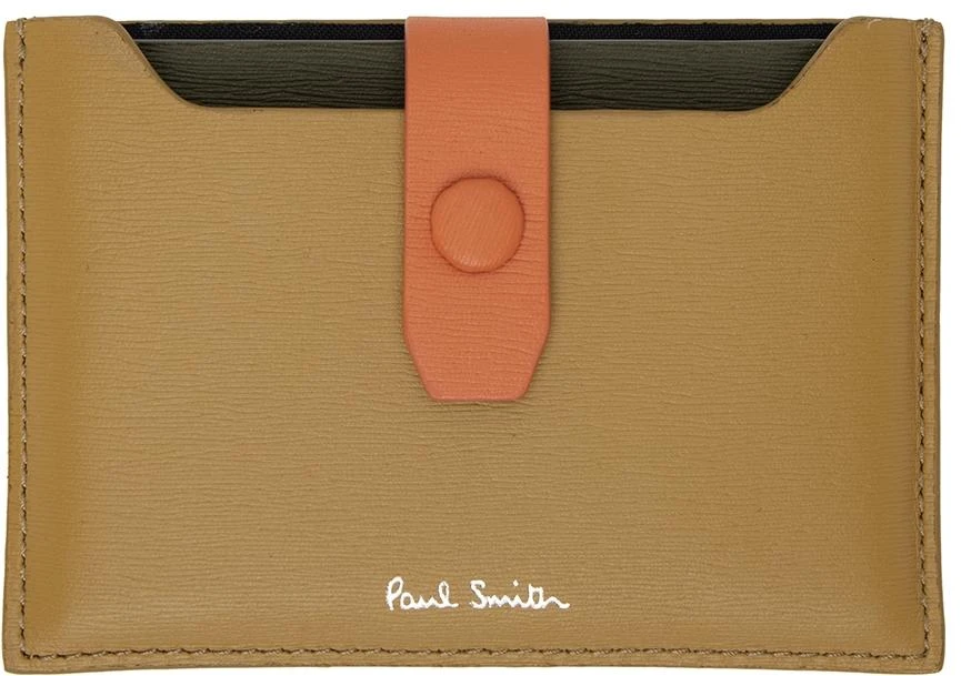 商品Paul Smith|Beige Leather Card Holder,价格¥494,第1张图片
