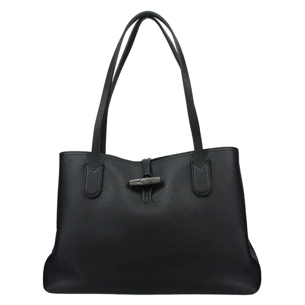 商品Longchamp|Longchamp Longchamp Ladies Roseau Leather Shoulder Bag In Black,价格¥3573,第1张图片