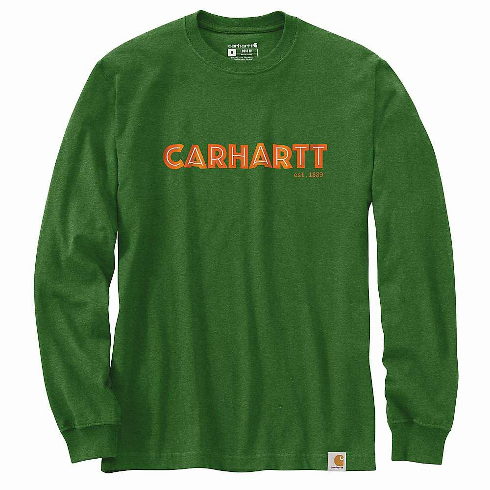 商品Carhartt|Men's Loose Fit Heavyweight LS Logo Graphic T-Shirt,价格¥135,第1张图片