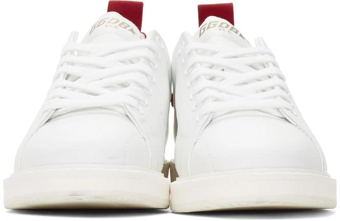 商品Golden Goose|White & Red Starter Sneakers,价格¥1917,第2张图片详细描述