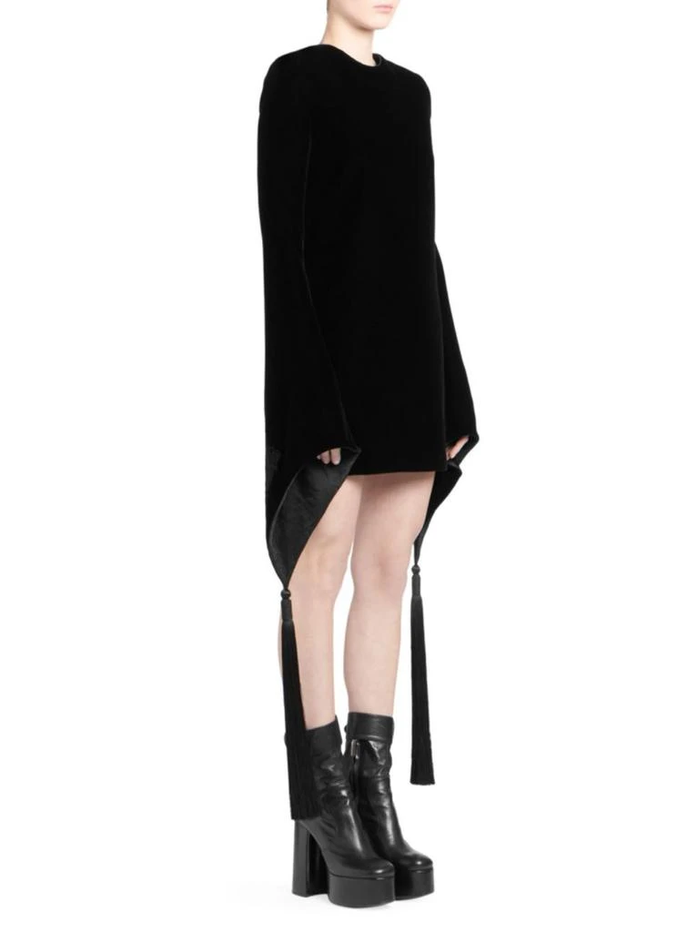 商品Yves Saint Laurent|Saint Laurent - Bell Sleeve Velvet Mini Dress,价格¥7983,第1张图片