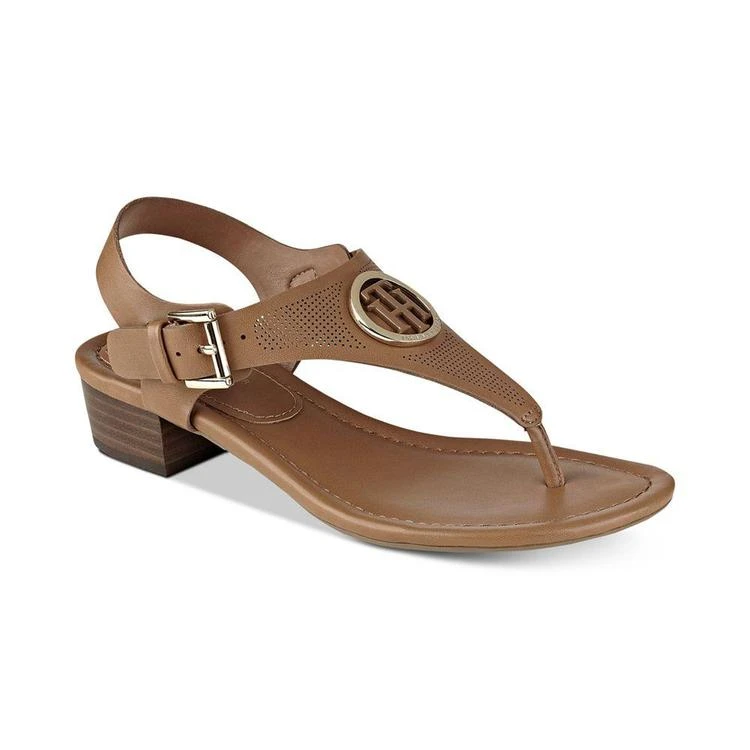 商品Tommy Hilfiger|Kandess Block-Heel Thong Sandals,价格¥610,第1张图片