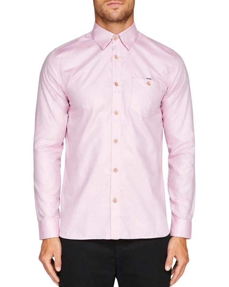 商品Ted Baker London|Portmyo End on End Regular Fit Button-Down Shirt,价格¥459,第1张图片