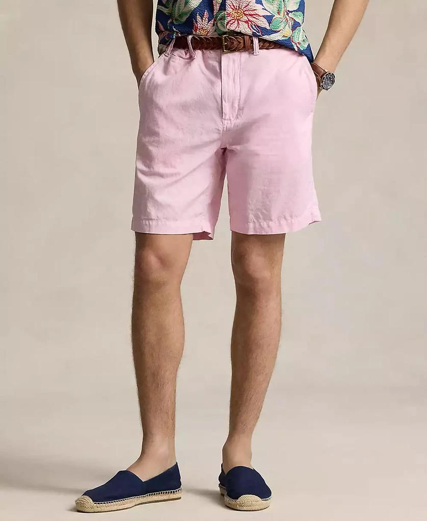 商品Ralph Lauren|Men's 8.5" Straight-Fit Linen Cotton Chino Shorts,价格¥295,第1张图片