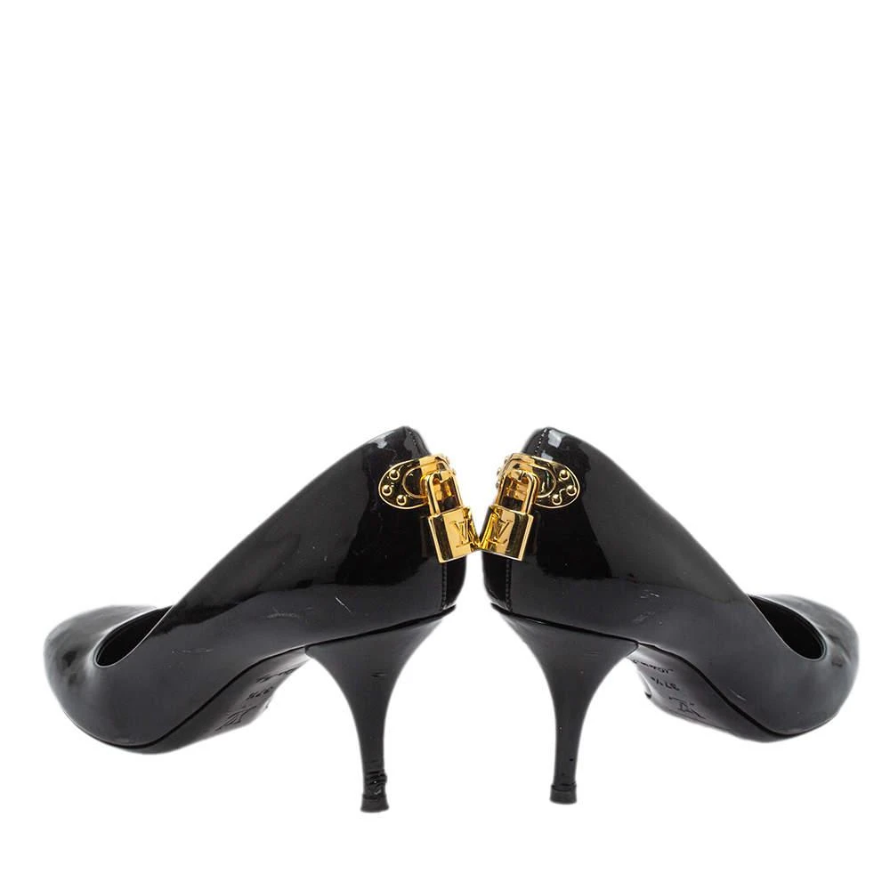商品[二手商品] Louis Vuitton|Louis Vuitton Black Patent Leather Oh Really! Pumps Size 37.5,价格¥1199,第5张图片详细描述