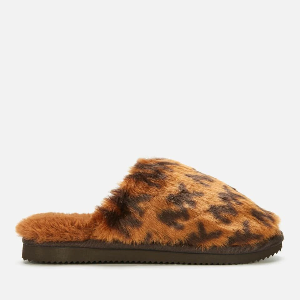 商品Michael Kors|MICHAEL MICHAEL KORS WOMEN'S JANIS SLIPPERS - LUGGAGE,价格¥285,第1张图片